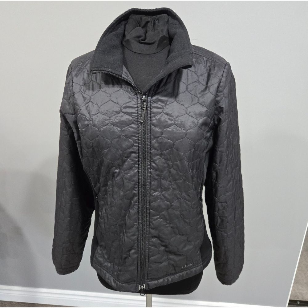 🐢 LL Bean Women’s Quilted Puffer Jacket Small Black Thinsulate Size M